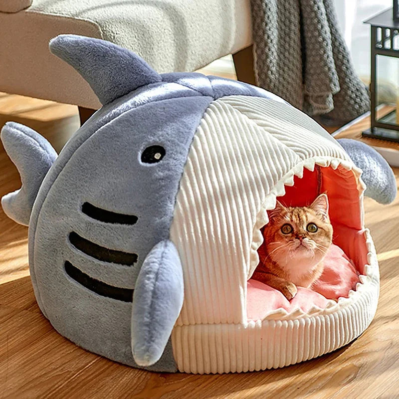🦈 Luxury Plush Shark Pet Bed
