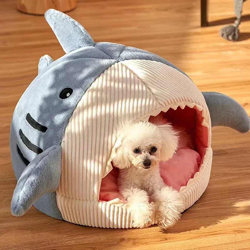 🦈 Luxury Plush Shark Pet Bed