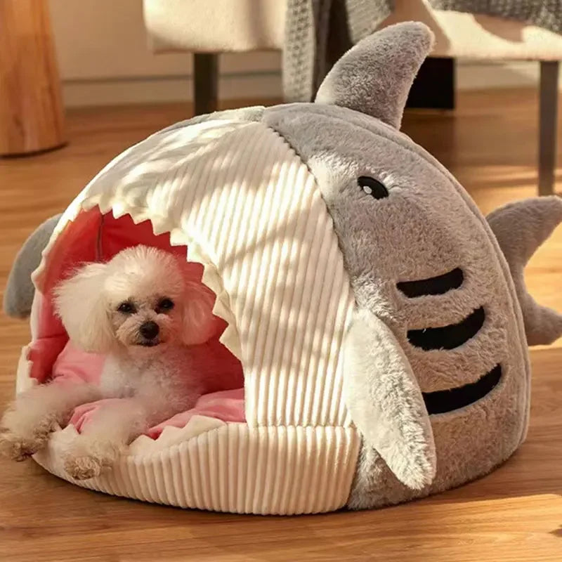 🦈 Luxury Plush Shark Pet Bed